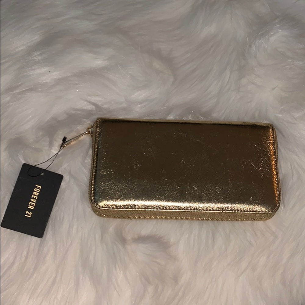 Forever 21 Gold Wallet
